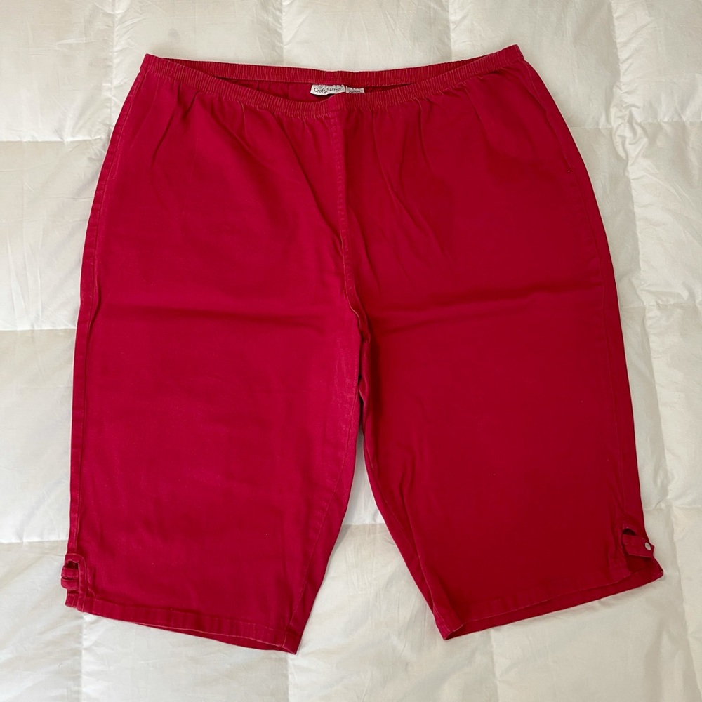 Croft & Barrow Red 3X Bermuda Short